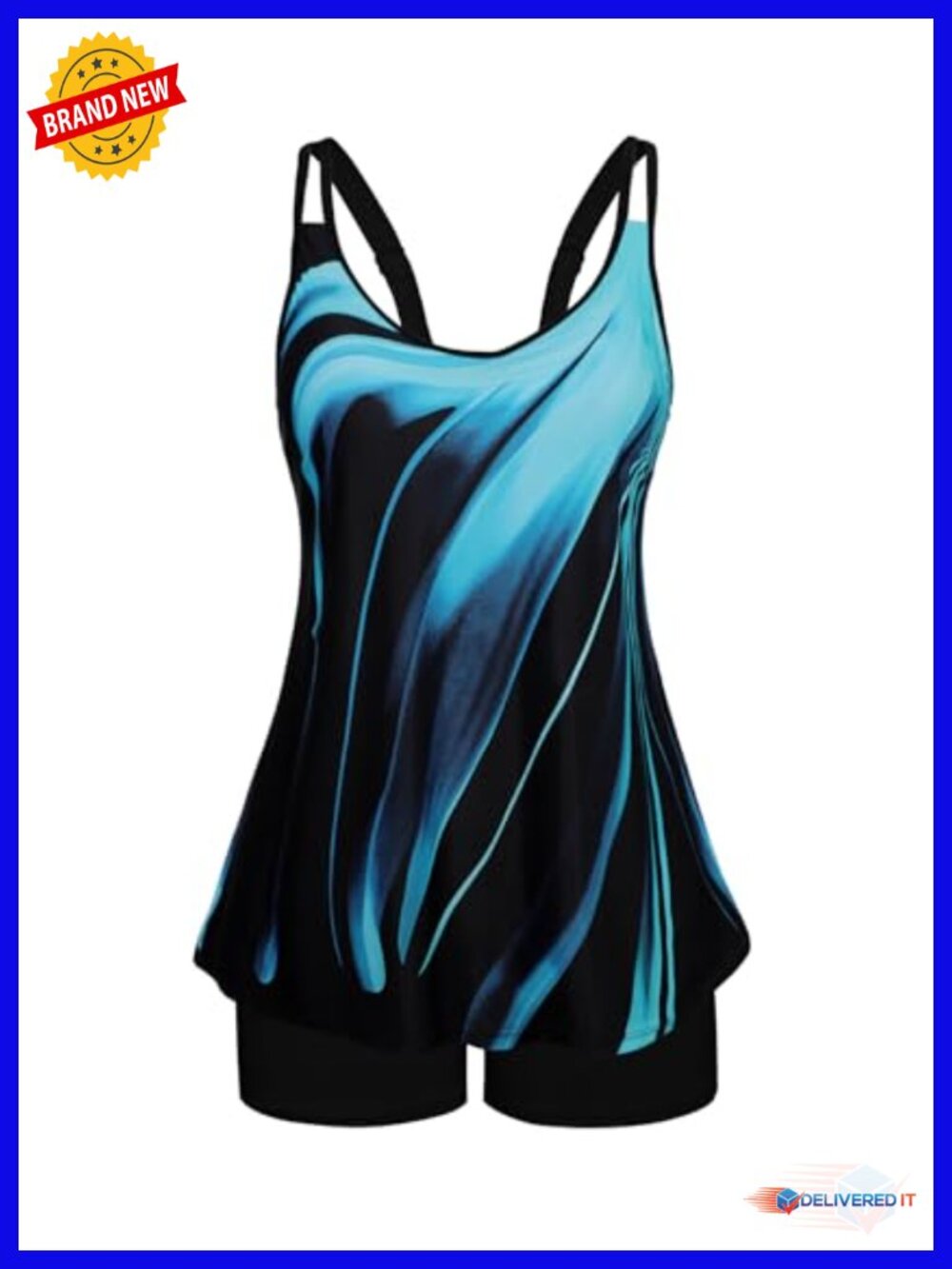 Tankini Swimsuits for Women Tummy Control Two Piece with Boy Shorts